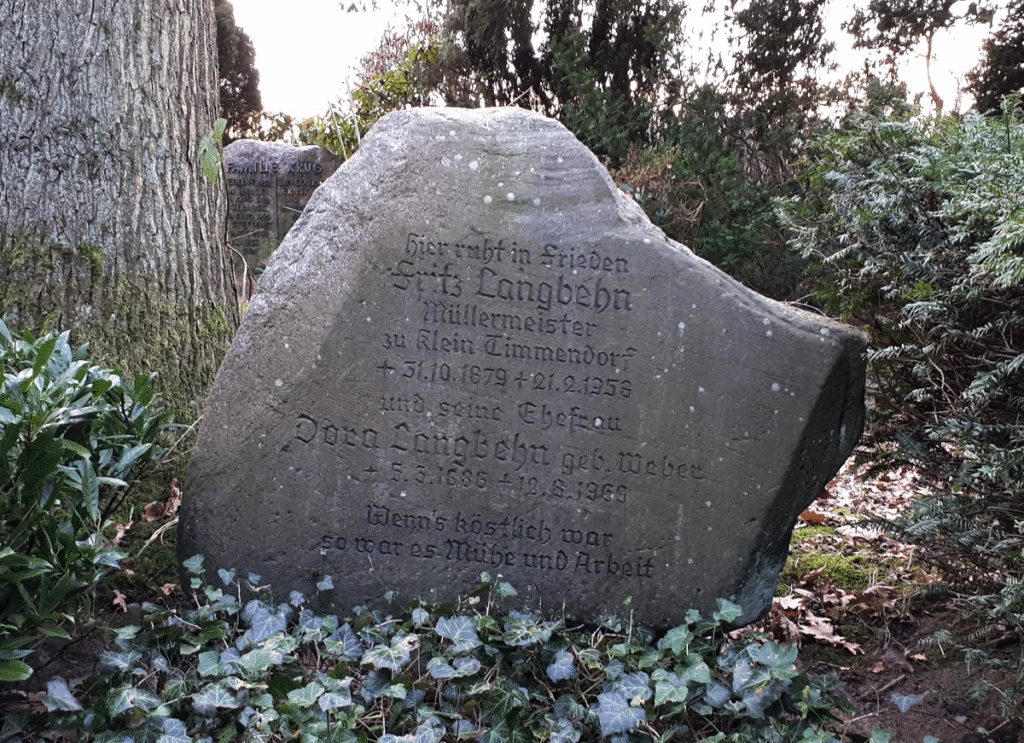 Schabeutz Waldfriedhof Januar 2021
