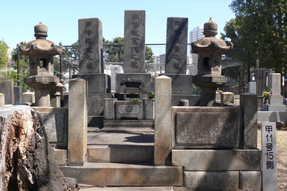 Famiiengrab auf dem Yanaka Cemetery in Tokio